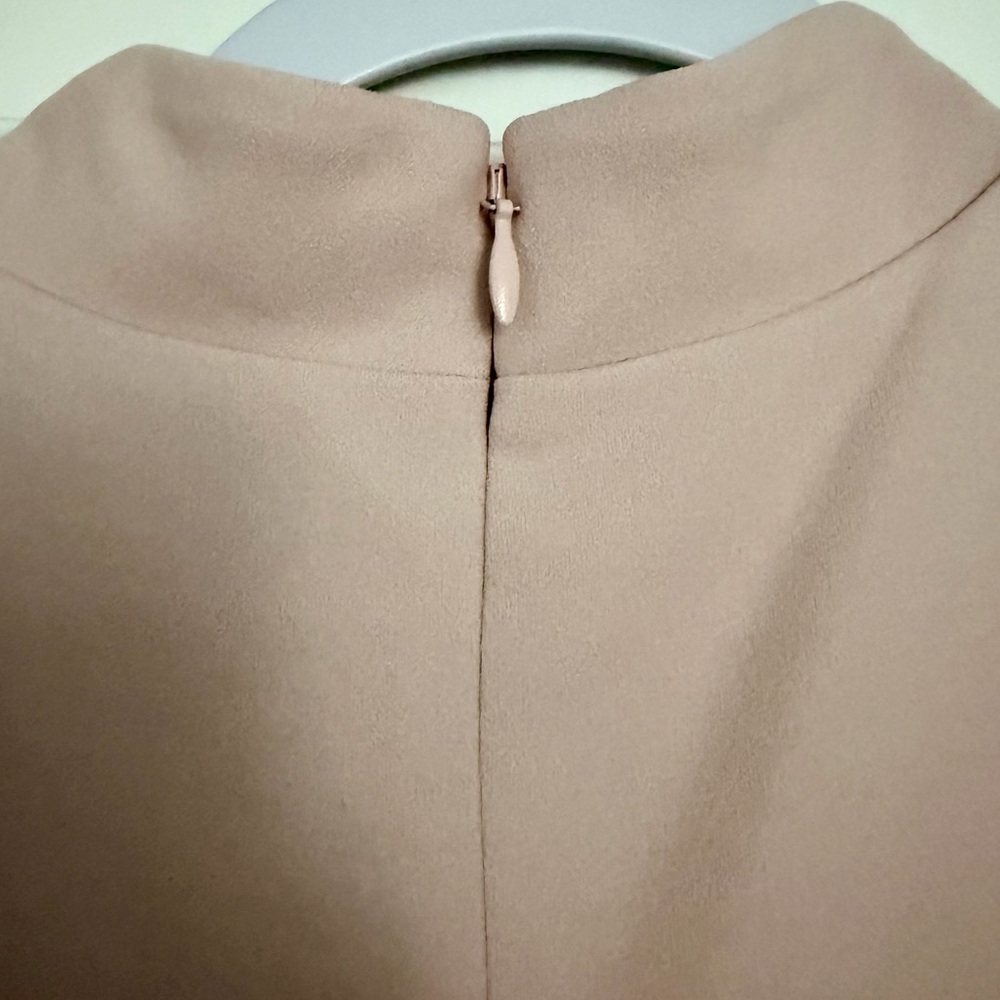 Express Dusty Blush Pink Belted Mock Neck Midi Dress NWT Medium (M) - Picture 5 of 10